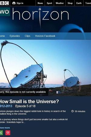 BBC 地平线: 宇宙何其小